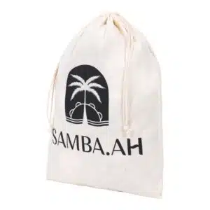 100 Sacos Algodão Crú Personalizados C/logo Bordado