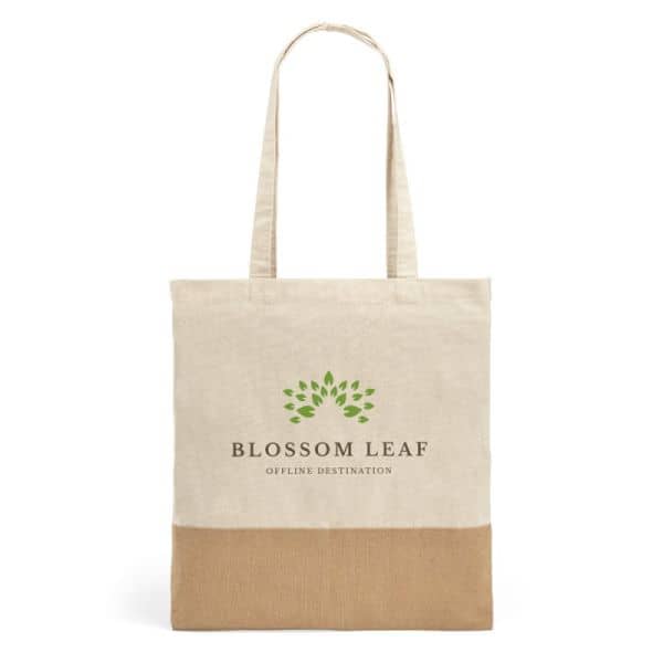 15 Ecobag em juta com alças algodão personalizada