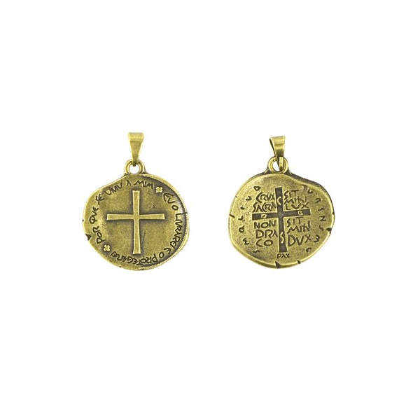 Broche Medalha das Duas Cruzes Personalizado