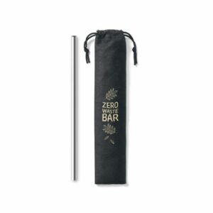Canudo de metal grosso personalizado