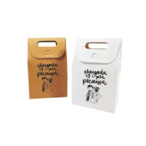 Mini Sacola e Caixinha Kraft para pendrive
