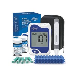 Monitor De Açúcar No Sangue Com 50 Tiras De Codificação