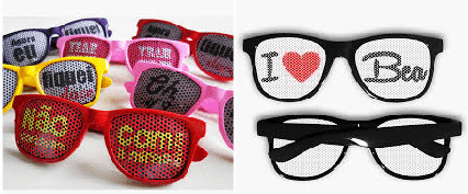 Óculos personalizado para casamento