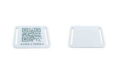 Placa em PVC com chip RFID / NFC