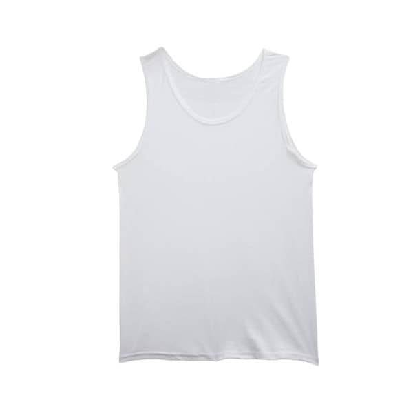 Regata Masculina Branca 100% Poliéster Personalizada