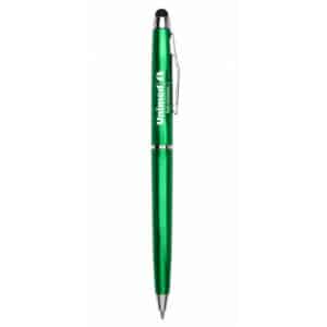 Caneta plástica com touch personalizada