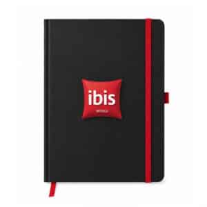 Moleskine capa dura com pauta personalizado