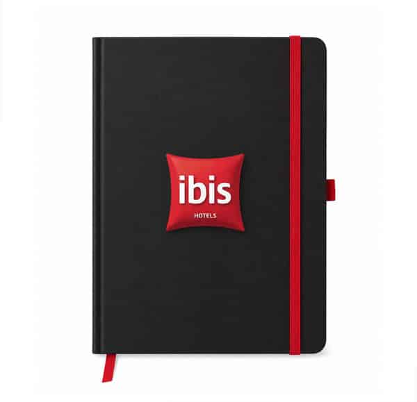 Moleskine capa dura com pauta personalizado