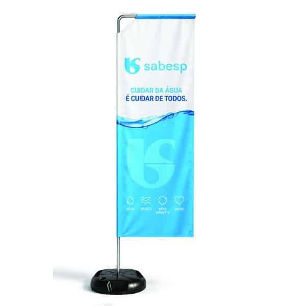 Wind Banner Retangular Base Personalizado
